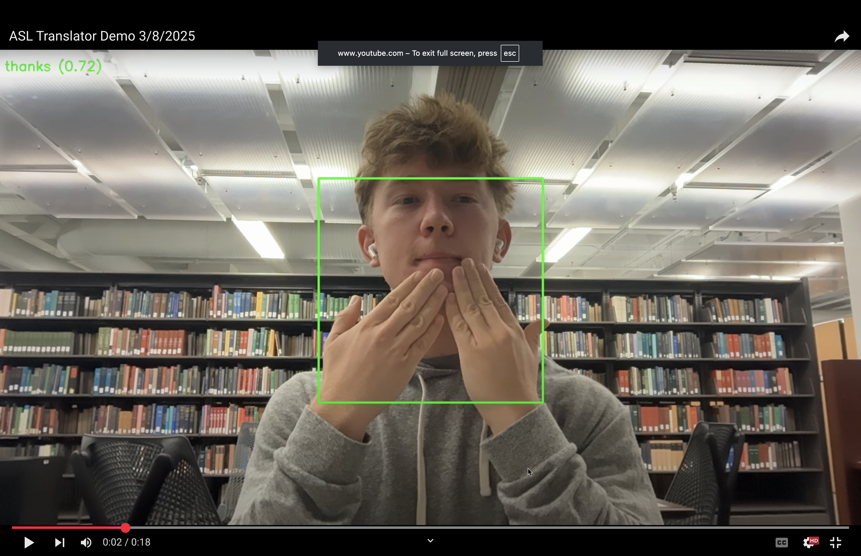 American Sign Language Translator